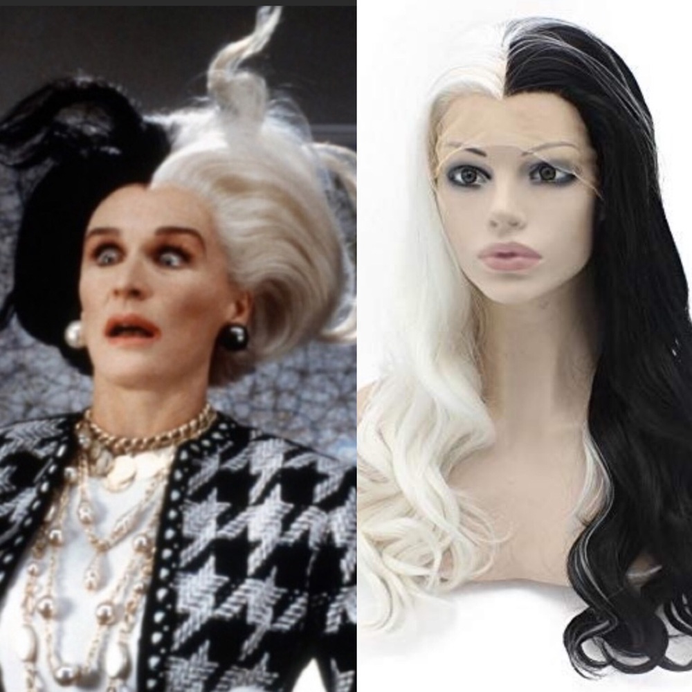 💕CRUELLA D 24” LACE FRONT WIG 💕 NEW